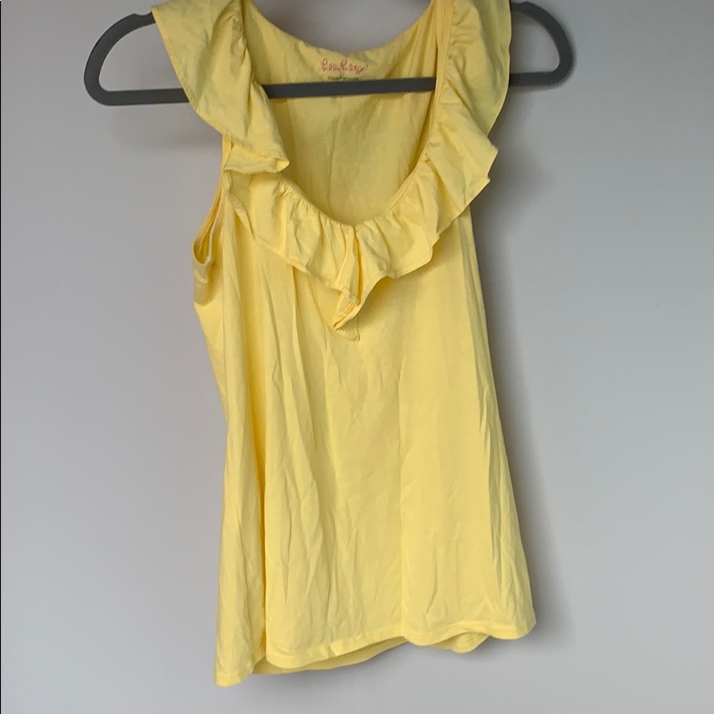Lilly Pulitzer Nadel Top Yellow